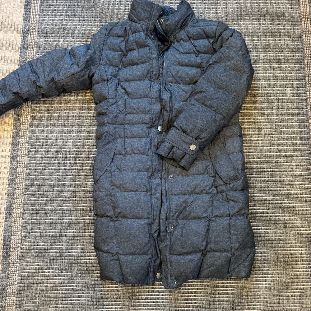 Lands' End Women's Charcoal Puffer Jacket